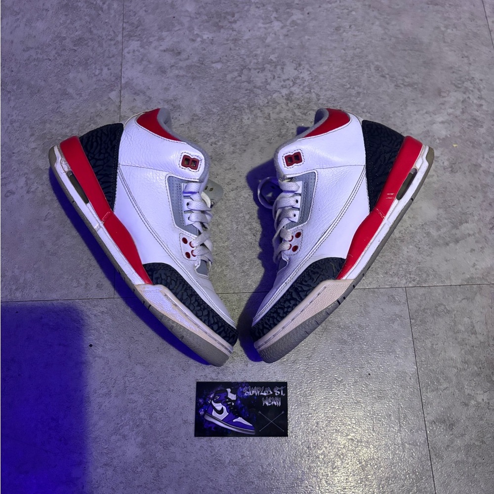🔖Air Jordan 3 Retro Fire Red🔥🔴
